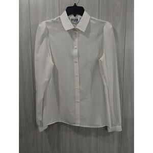 Vintage Regina Porter Button Up Shirt Size 10 White Office Church